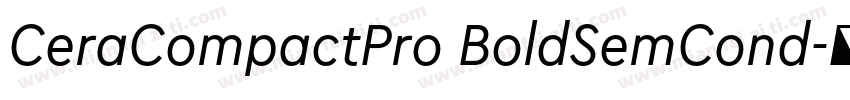 CeraCompactPro BoldSemCond字体转换